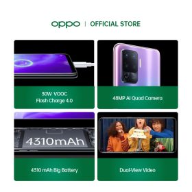 OPPO Reno5 F Smartphone (8GB+128GB) - Fluid Black - Image 5