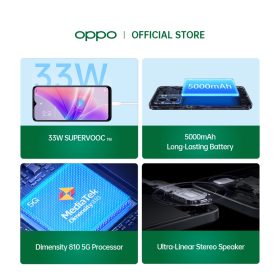 OPPO A77 5G Smartphone (6GB+128GB) - Ocean Blue - Image 3
