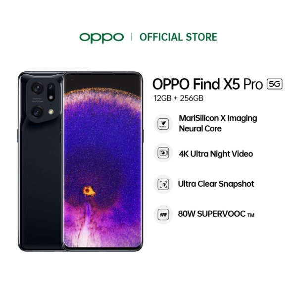 OPPO Find X5 Pro 5G (12GB+256GB) - Glaze Black