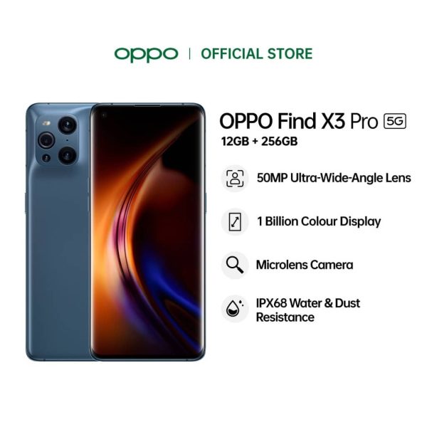 OPPO Find X3 Pro 5G Smartphone (12GB+256GB) - Blue