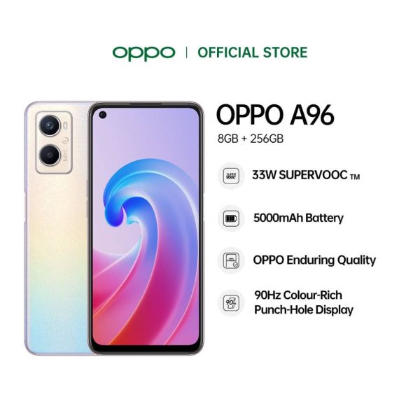 OPPO A96 Smartphone (8GB+ 256GB) - Pearl Pink
