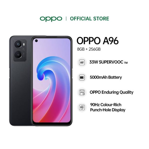 OPPO A96 Smartphone (8GB+ 256GB) - Starry Black
