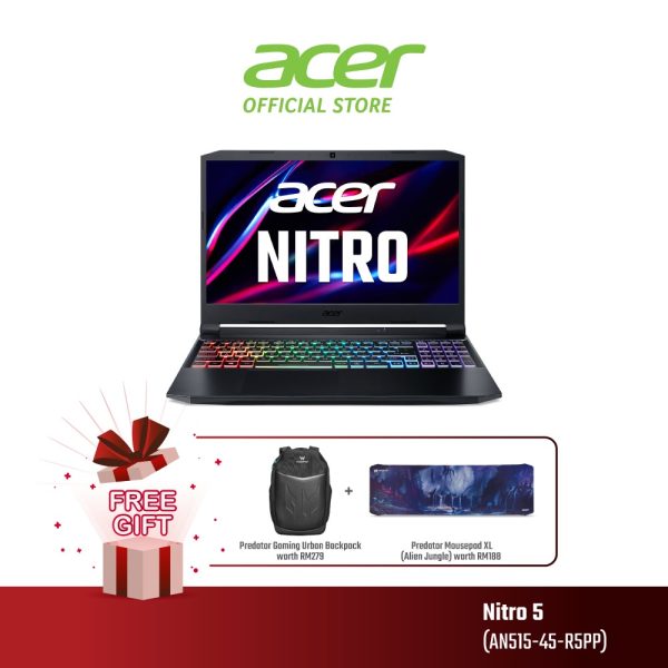 ACER Nitro 5 AMD Ryzen 7 Gaming Laptop (AN515-45-R5PP) - RTX™ 3050 Ti