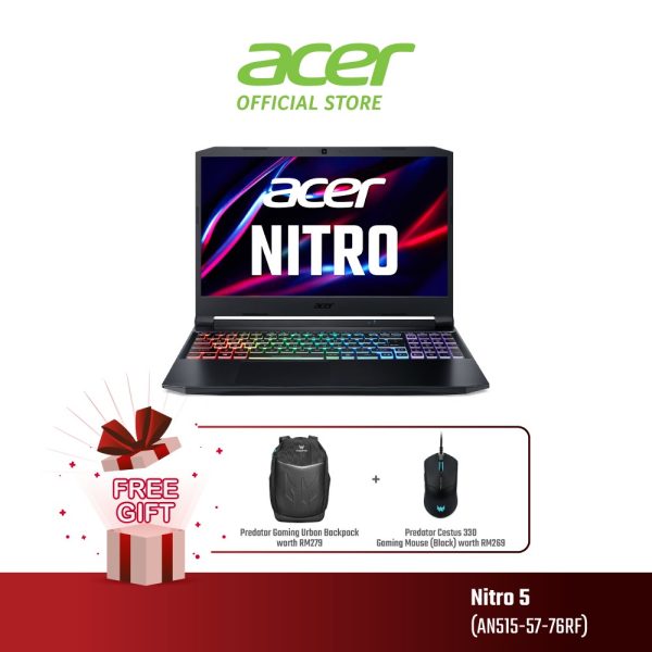 ACER Nitro 5 Intel 11th Gen Core i7 Gaming Laptop (AN515-57-76RF) - RTX™ 3050