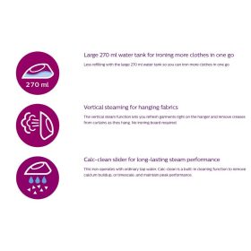 Philips 3000 Series Steam Iron (2300W) DST3020 | DST3020/36 - Image 4