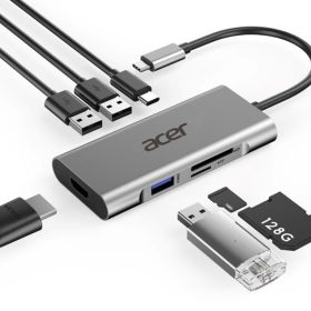 ACER USB Type-C 7 In 1 Mini Dock Silver - Image 5