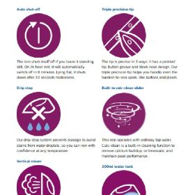 Philips 3000 Series Steam Iron (2600W) DST3040 | DST3040/76 - Image 6