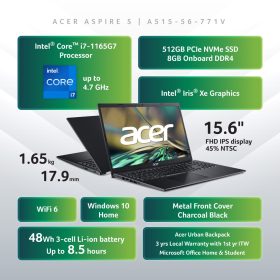 ACER Aspire 5 Intel Core™ i7 Laptop - A515-56-771V - Image 9