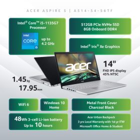ACER Aspire 5 Intel 11th Gen Core i5 Laptop - A514-54-56TF - Image 6
