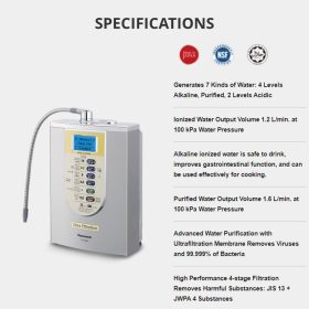 Panasonic Alkaline Water Purifier TK-AS65-ZMA Ultra Filtration Ionized Water - Image 7