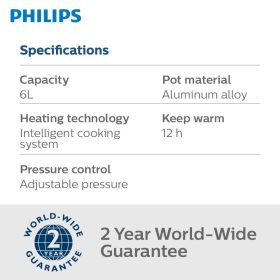 Philips Computerized Electric Pressure Cooker HD2139 | HD2139/60 - Image 8