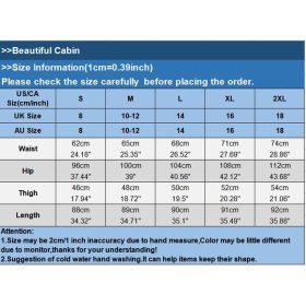 Women Linen Pants Casual Harem Pants Loose Nine Point Thin Feet Pants Elastic Waist SZ228 - Gray Blue - Image 10