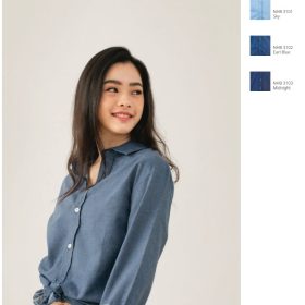 NORTH HARBOUR Unisex Virgil Denim Shirt NHB3100 - Earl Blue - Image 5