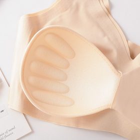 Women Bra Seamless Beauty Back Underwear Ladies Bra Shockproof Sports Sleep Bra Yoga Bra Without Steel Ring SZ118 - Green - Image 6