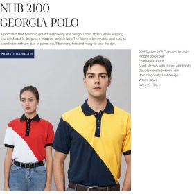 NORTH HARBOUR Unisex Signature Georgia Polo Shirt NHB2100 - Gold - Image 5