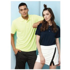 GILDAN x CROSSRUNNER Training Performance Polo Unisex Adult Sportswear Microfiber Plain Jersey Tagless Polo CRP7200 - Lime - Image 4