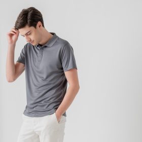 GILDAN x HYDT 100% Air Comfort Polo Unisex Adult Polo Plain Shirt Regular Fit Premium Quality Microfiber Polo - Yale Blue - Image 5