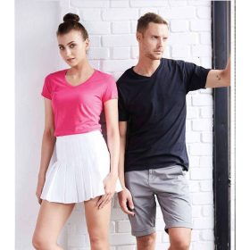 Gildan Ladies Adult Plain Softstyle V-Neck T-Shirt 63V00L - Navy - Image 3