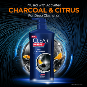 CLEAR MEN Deep Cleanse Anti-Dandruff Shampoo 650ml X 2 - Image 3