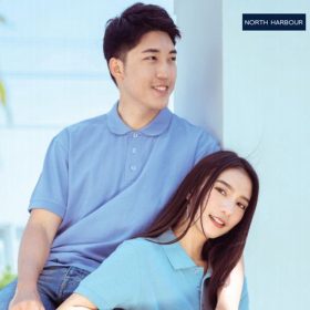 GILDAN x NORTH HARBOUR Cotton Polyester Premium Polo Unisex Adult Men Women Polo Shirt Soft-Touch Plain Polo NHB2400 - Sapphire - Image 3