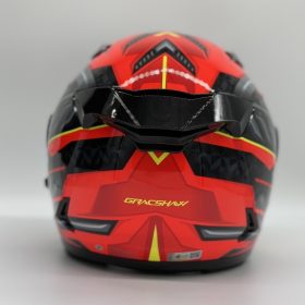 GRACSHAW Gennex G535 Blazzing Red Helmet - Image 3