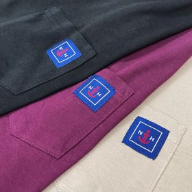 GILDAN x NORTH HARBOUR Logo On Pocket Cotton T-Shirt Unisex Adult Crew Neck T-Shirt NHR1100 - Maroon - Image 4