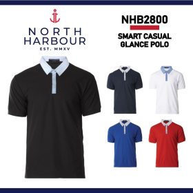 NORTH HARBOUR Glance Polo Tee NHB2800 - Black - Image 2