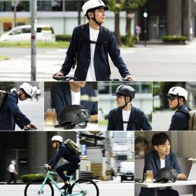 KABUTO Canvas Urban Cycling Helmet for Commuting and City Biking - Matte White - Image 7