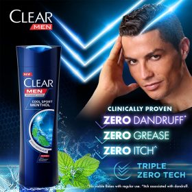 CLEAR MEN Shampoo Cool Sport Menthol Anti-Dandruff 450ml - Image 3