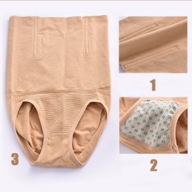 Women High Waist Shaping Panties Breathable Body Shaper Slimming Tummy Underwear SZ045 - Khaki - Image 8