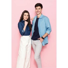 NORTH HARBOUR Unisex Virgil Denim Shirt NHB3100 - Earl Blue - Image 3