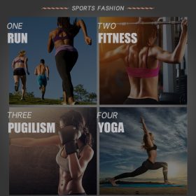 New Row Buckle Back Adjustable Ms. Sports Bra Quick-Drying Shockproof Yoga Running Fitness Bra SZ096 - Pink - Image 5