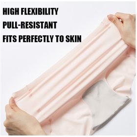 Women Panties One Piece Sexy Briefs Ice Silk Panties Seamless Underwear Ladies SZ065 - Ice Silk Blue - Image 5