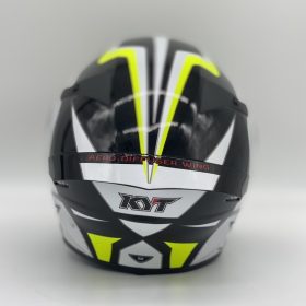 KYT TT-Course Grand Prix Yellow Helmet - Image 3