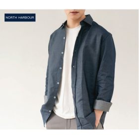 NORTH HARBOUR Unisex Virgil Denim Shirt NHB3100 - Earl Blue - Image 4