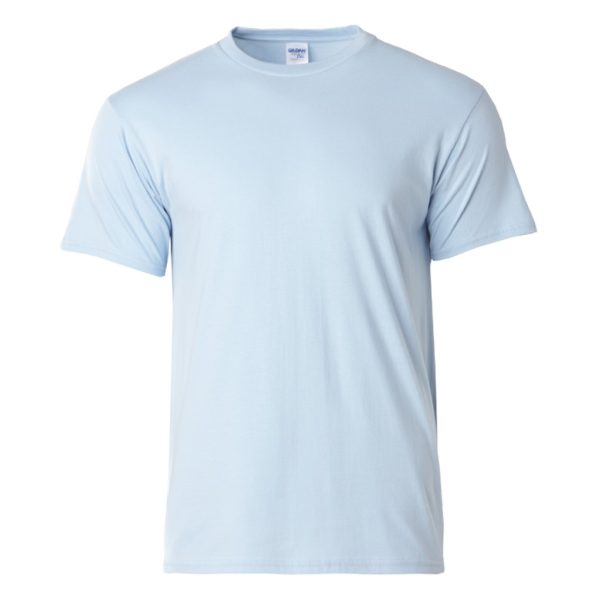 GILDAN The Best Seller Softstyle Cotton Round Neck T-Shirt Unisex Adult Plain Soft Solid Tee T-Shirt 63000 Group X - Light Blue