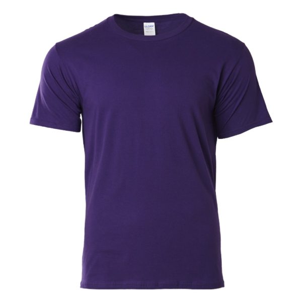 GILDAN The Best Seller Softstyle Cotton Round Neck T-Shirt Unisex Adult Plain Soft Solid Tee T-Shirt 63000 Group C - Purple