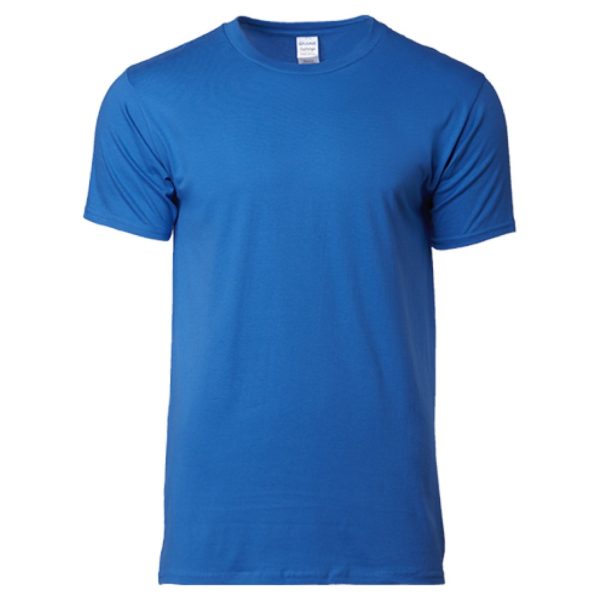 GILDAN The Best Seller Softstyle Cotton Round Neck T-Shirt Unisex Adult Plain Soft Solid Tee T-Shirt 63000 Group C - Royal