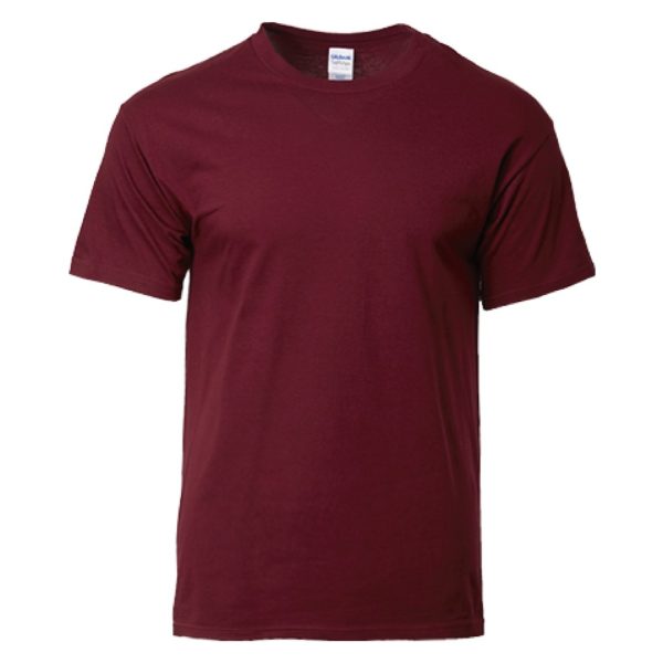 GILDAN The Best Seller Softstyle Cotton Round Neck T-Shirt Unisex Adult Plain Soft Solid Tee T-Shirt 63000 Group C - Maroon
