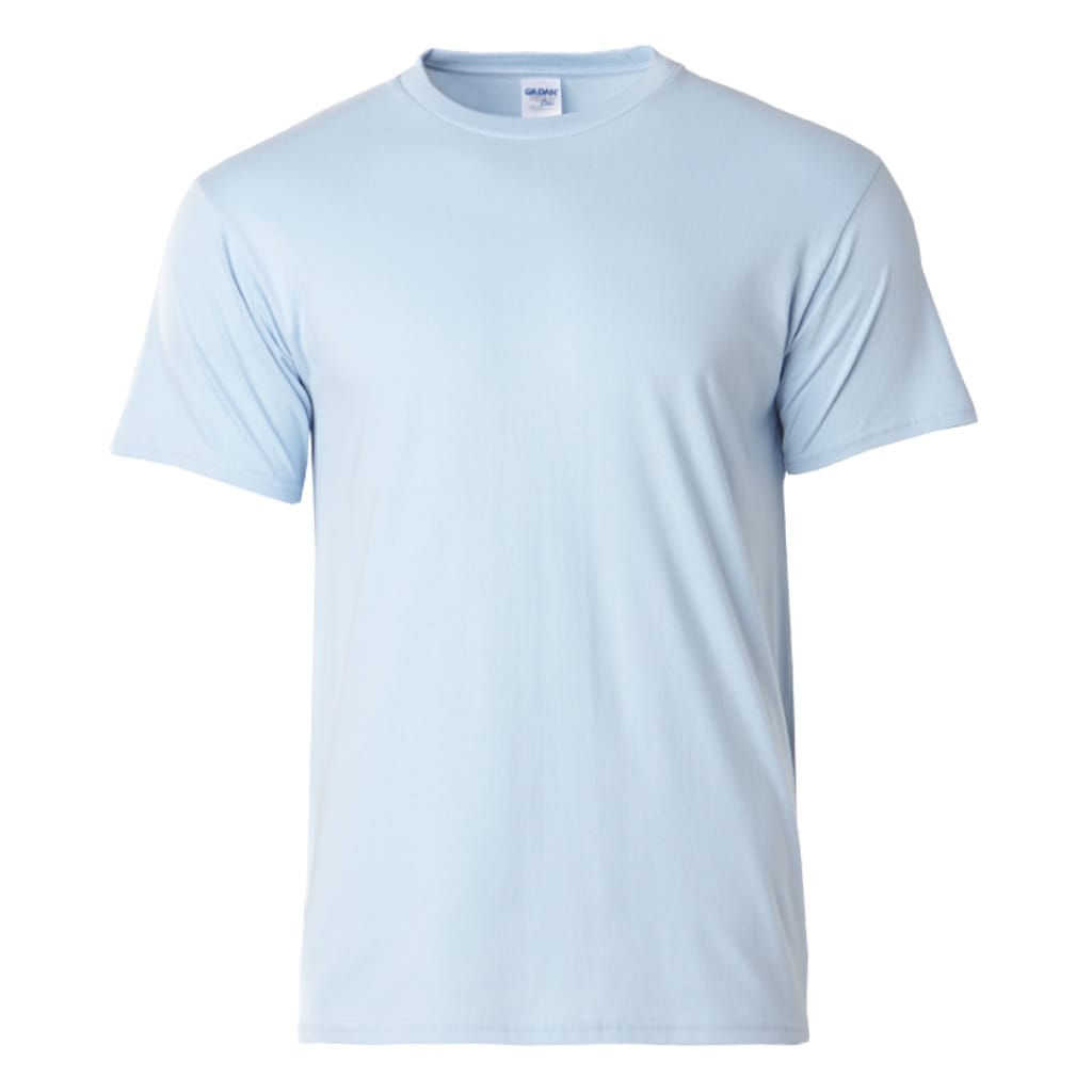 GILDAN The Best Seller Softstyle Cotton Round Neck T-Shirt Unisex Adult Plain Soft Solid Tee T-Shirt 63000 Group B - Light Blue - Image 1