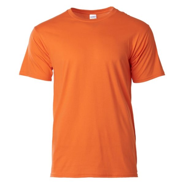 GILDAN The Best Seller Softstyle Cotton Round Neck T-Shirt Unisex Adult Plain Soft Solid Tee T-Shirt 63000 Group D - Orange