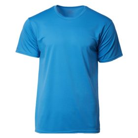 GILDAN x CROSSRUNNER Unisex Men Women Adult Best Selling Sportswear Round Neck Plain Jersey T-Shirt Training Tee CRR3600 - Sapphire - Image 1