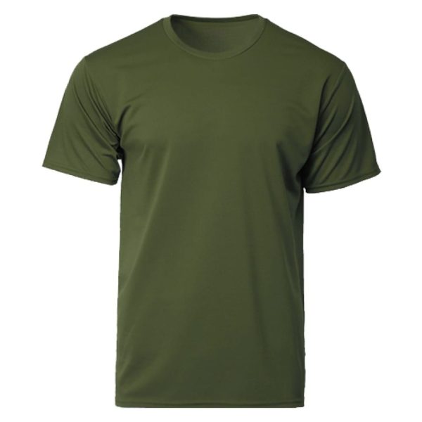 GILDAN x CROSSRUNNER Unisex Men Women Adult Best Selling Sportswear Round Neck Plain Jersey T-Shirt Training Tee CRR3600 - Military Green