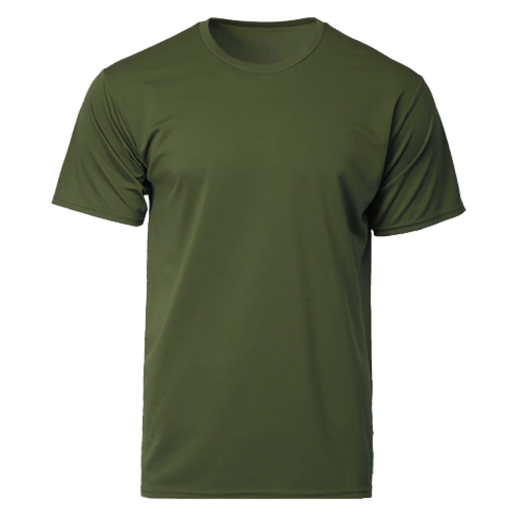 GILDAN x CROSSRUNNER Unisex Men Women Adult Best Selling Sportswear Round Neck Plain Jersey T-Shirt Training Tee CRR3600 - Military Green - Image 1