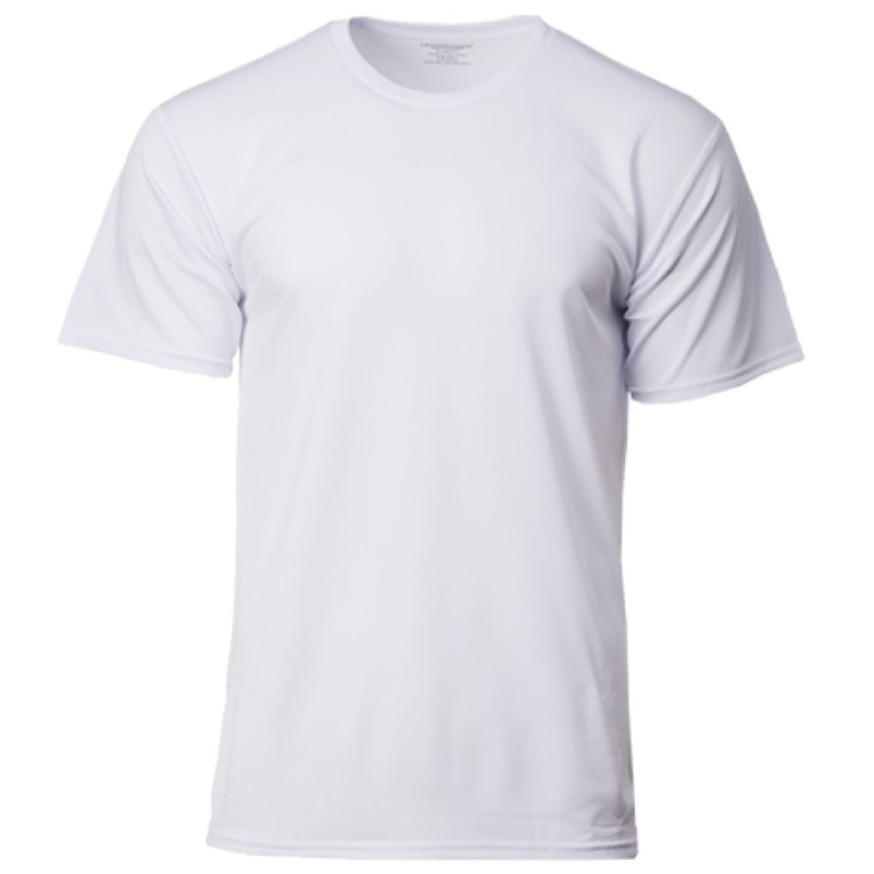 GILDAN x CROSSRUNNER Unisex Men Women Adult Best Selling Sportswear Round Neck Plain Jersey T-Shirt Training Tee CRR3600 - White - Image 1