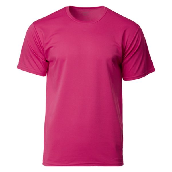 CROSSRUNNER Unisex Performance Sportswear Round Neck Plain Jersey T-Shirt Training Tee - Multi Color CRR3600 Group E - Heliconia