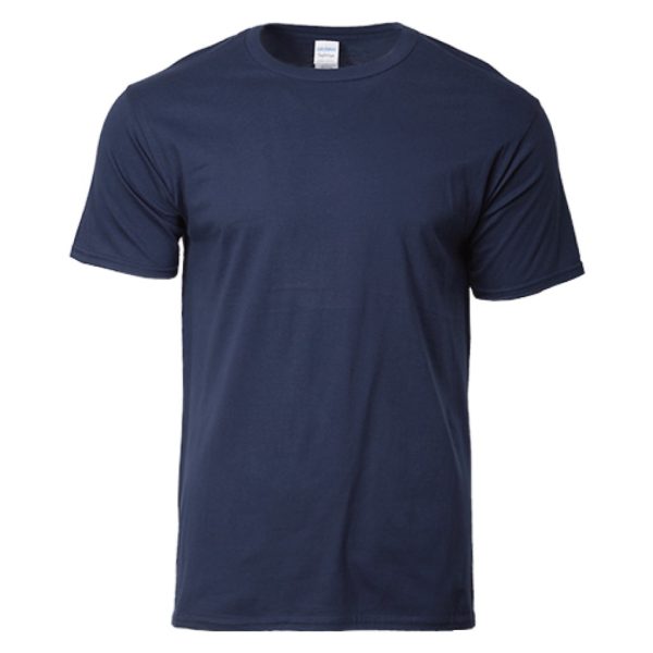 GILDAN The Best Seller Softstyle Cotton Round Neck T-Shirt Unisex Adult Plain Soft Solid Tee T-Shirt 63000 Group A - Navy