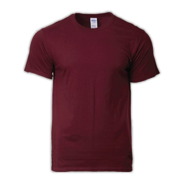 GILDAN Premium Unisex Adult Men Women Plain Round Neck Premium Cotton T-Shirt 76000 Group C - Maroon
