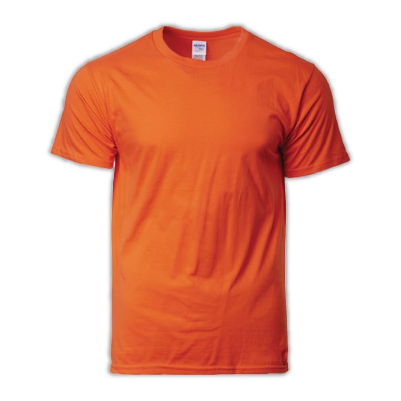 GILDAN Premium Unisex Adult Men Women Plain Round Neck Premium Cotton T-Shirt 76000 Group C - Orange - Image 1
