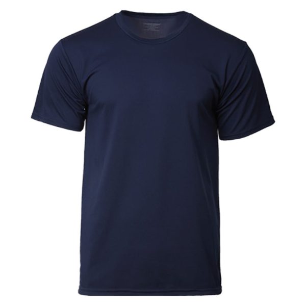 GILDAN x CROSSRUNNER Unisex Adult Sportswear Round Neck Plain Jersey Men Women T-Shirt Training Tee CRR3600 - Navy